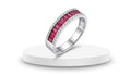 1.15 Natural Ruby in 14K WG Ring