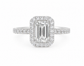 1.11 Carat Lab Diamond in 14K White Gold Ring