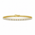 3.15 Carat Lab Diamond Bracelet in 18K Yellow Gold