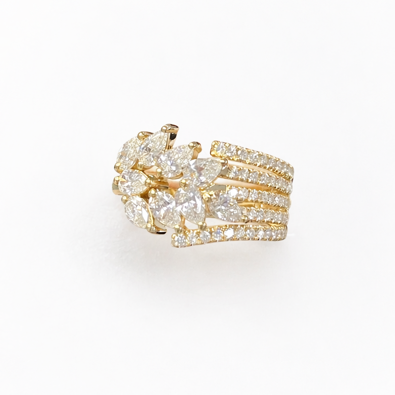 1.26 Carat Lab Diamond in 14K Yellow Gold Ring