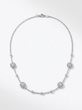 1.64  Carat Natural Diamonds in 18K WG  Necklace