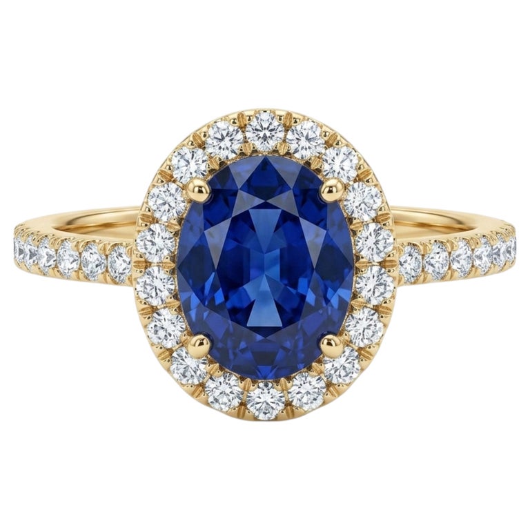 2.2 Carats Sapphire in 9K Yellow Gold