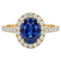 2.2 Carats Sapphire in 9K Yellow Gold