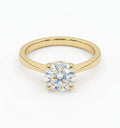 1.25 Carat Round Lab Diamond in 14K YG Ring