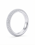 0.59 Carat Half-Eternity Lab Diamonds Ring in 14K WG