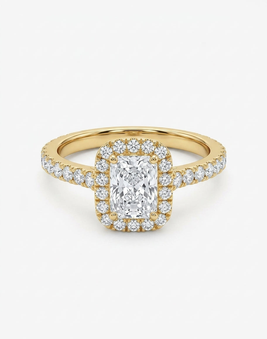 1.05 Carat Lab Diamond in 9KYG Ring