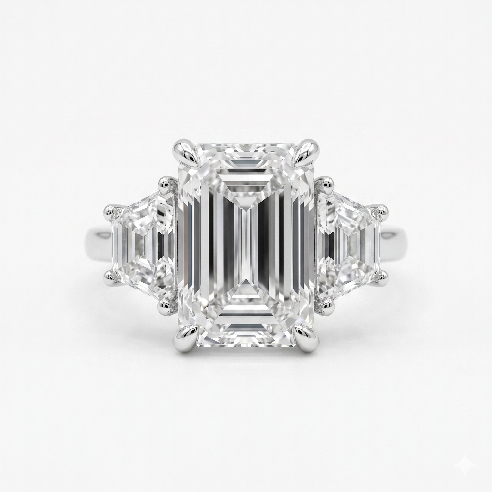 5 Carat Lab Diamond in 14K White Gold Ring