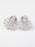 4.54 Carat Lab Diamond in 14K White Gold Earrings