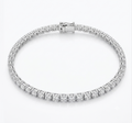 5.08 Carat Round Lab Diamond in 14K WG Bracelet
