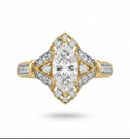 1.08 carat Marquise Lab Diamond in  14K YG ring