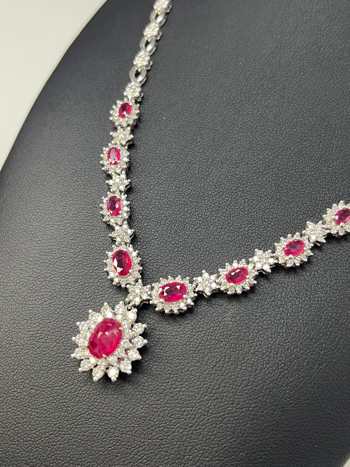 2.5 Carat Ruby in  14K WG Necklace