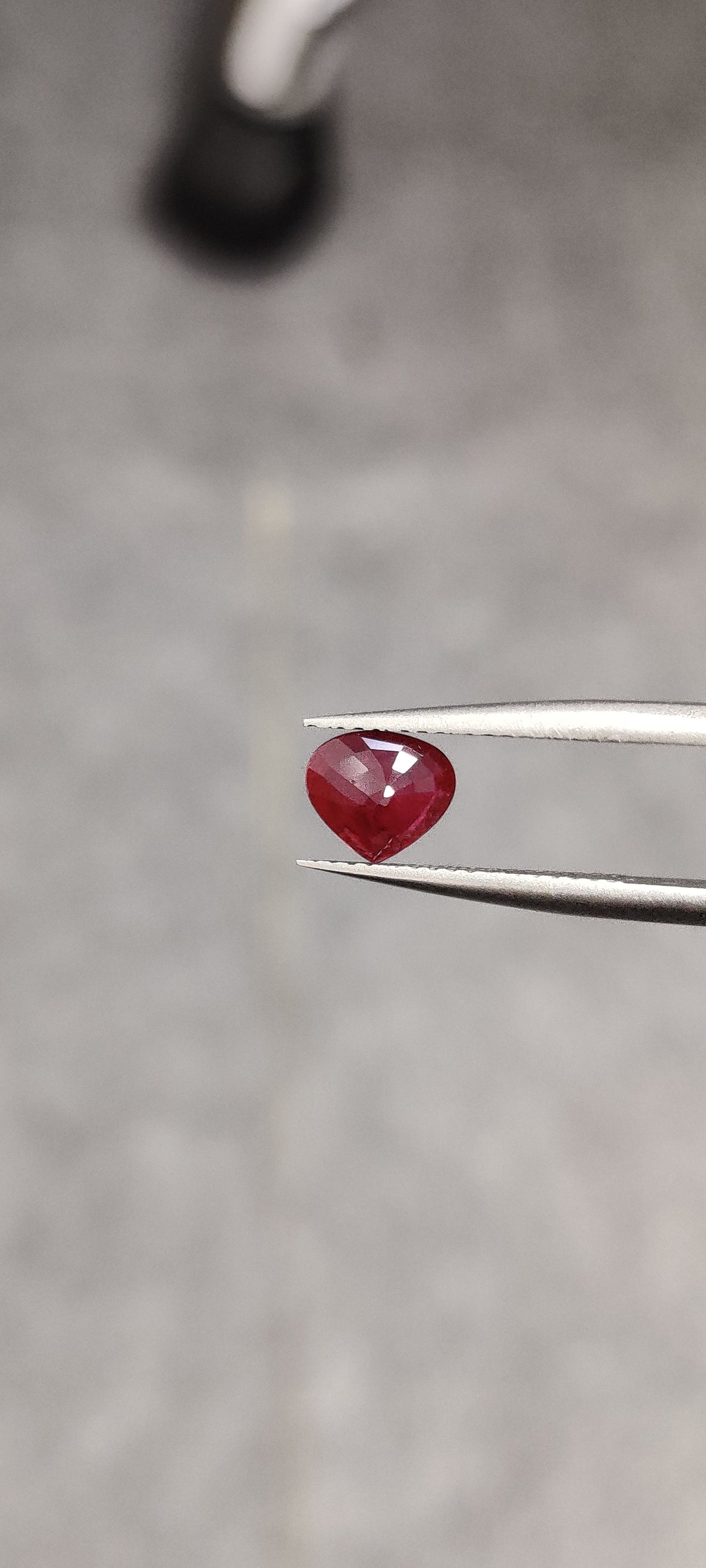 1.04 Carat Pear Heat Burma Pigeon Blood Red   Ruby Loose stone