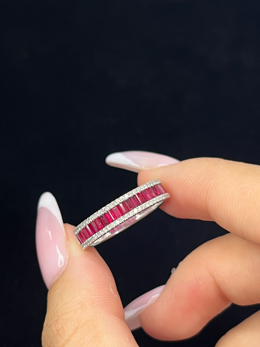 1.15 Natural Ruby in 14K WG Ring