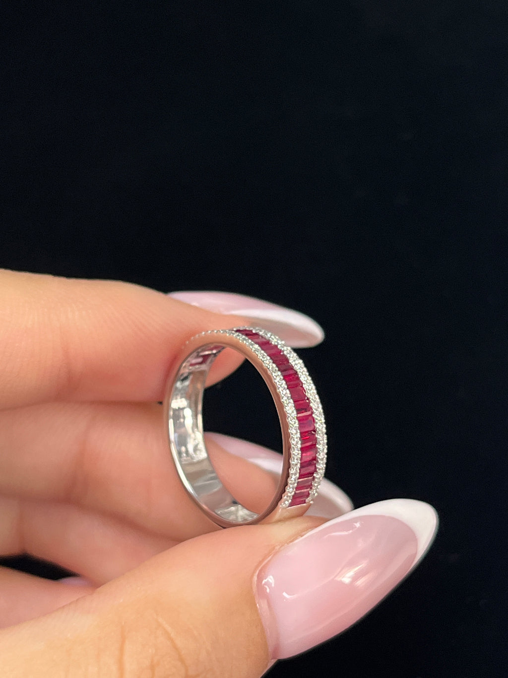1.15 Natural Ruby in 14K WG Ring