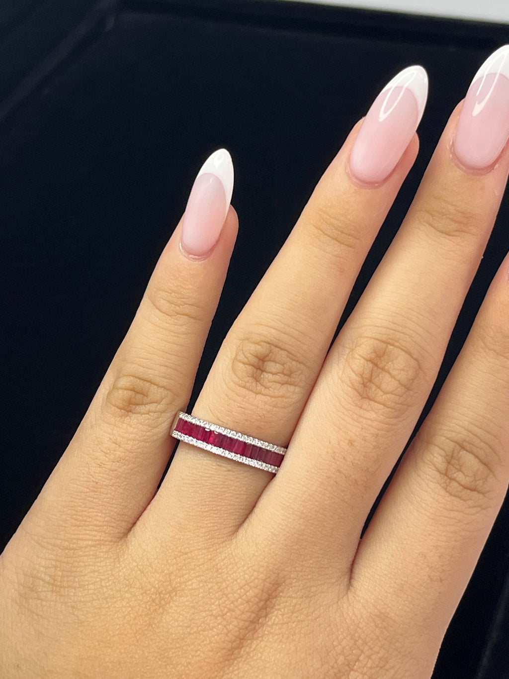 1.15 Natural Ruby in 14K WG Ring