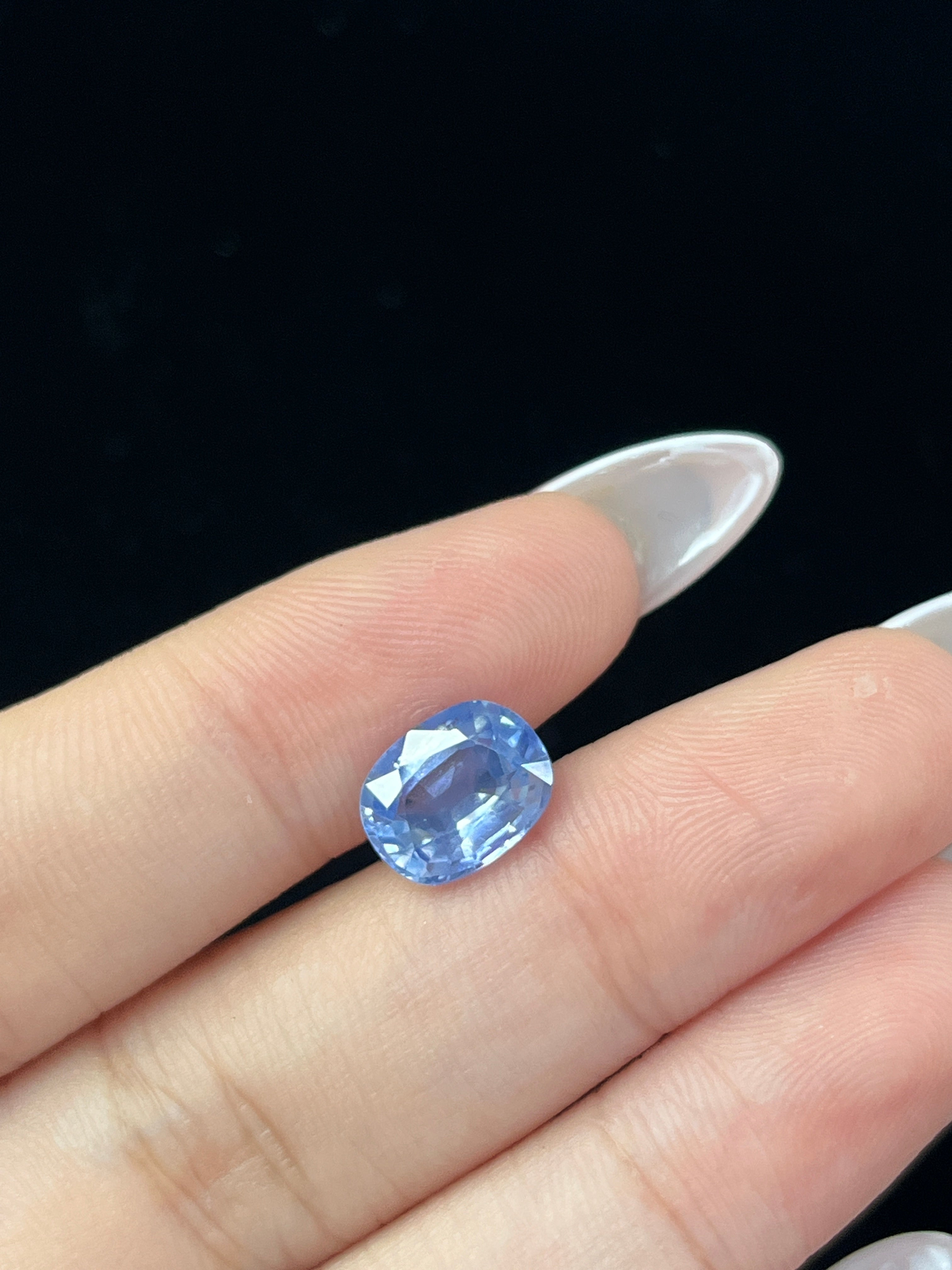 3.33 Carat Cushion Sri Lanka Cornflower Blue	Heat Sapphire Loose stone