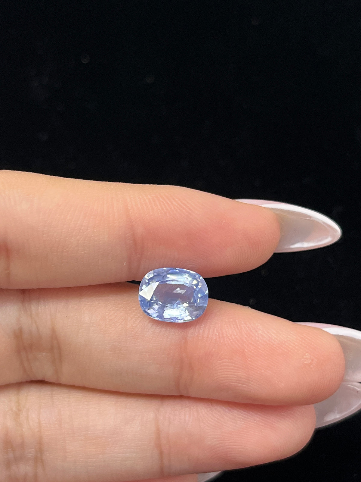 3.33 Carat Cushion Sri Lanka Cornflower Blue	Heat Sapphire Loose stone