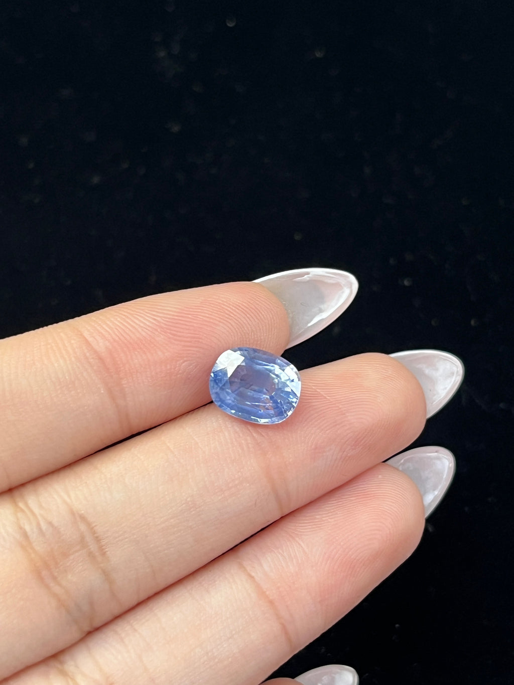 3.33 Carat Cushion Sri Lanka Cornflower Blue	Heat Sapphire Loose stone