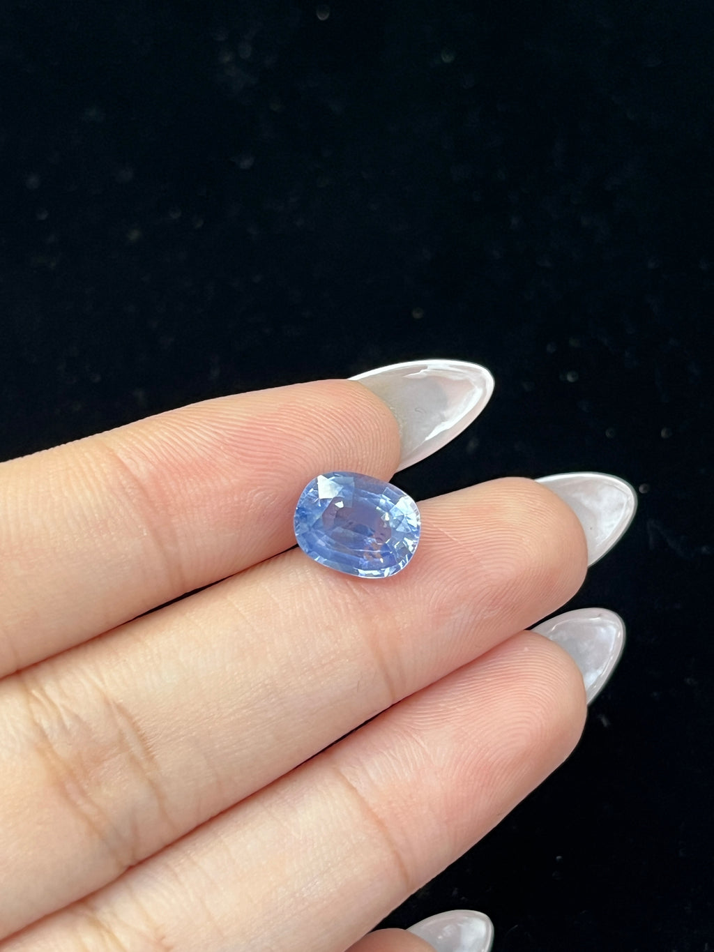 3.33 Carat Cushion Sri Lanka Cornflower Blue	Heat Sapphire Loose stone