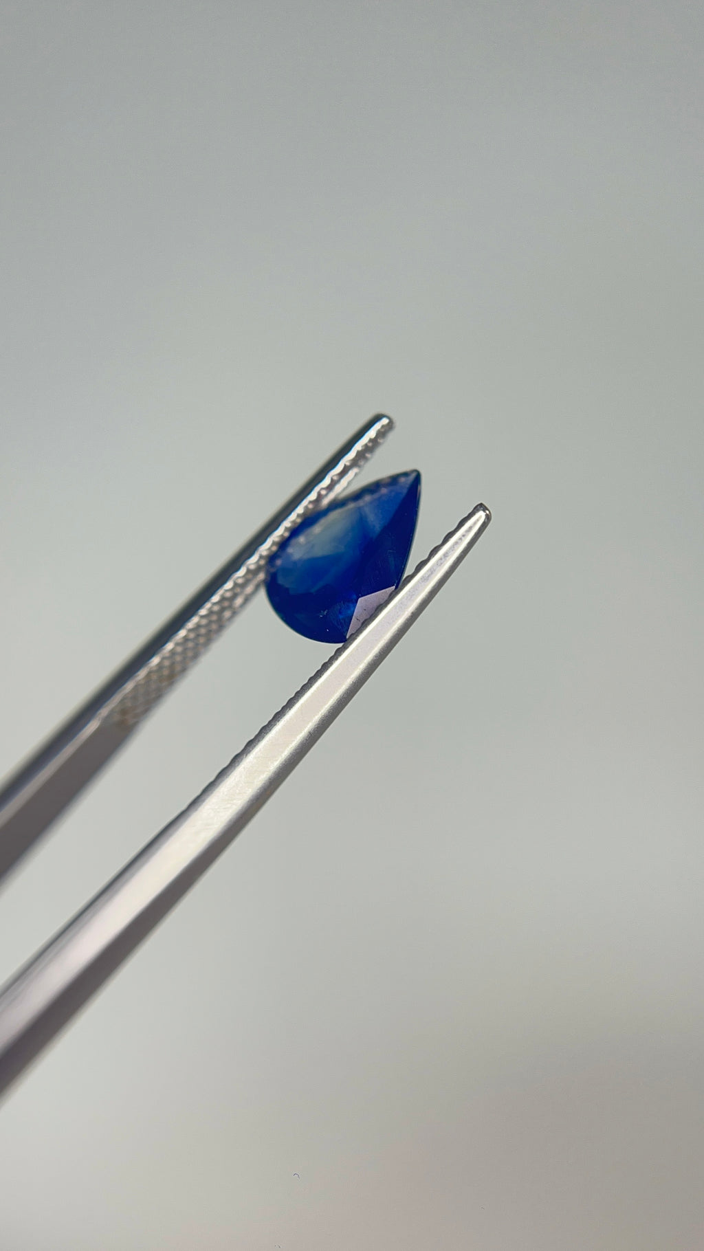 1.41 Carat Pear Blue Heat Sapphire Loose stone