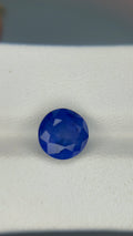 3.78 Carat Round  Blue  Heat  Sapphire Loose stone