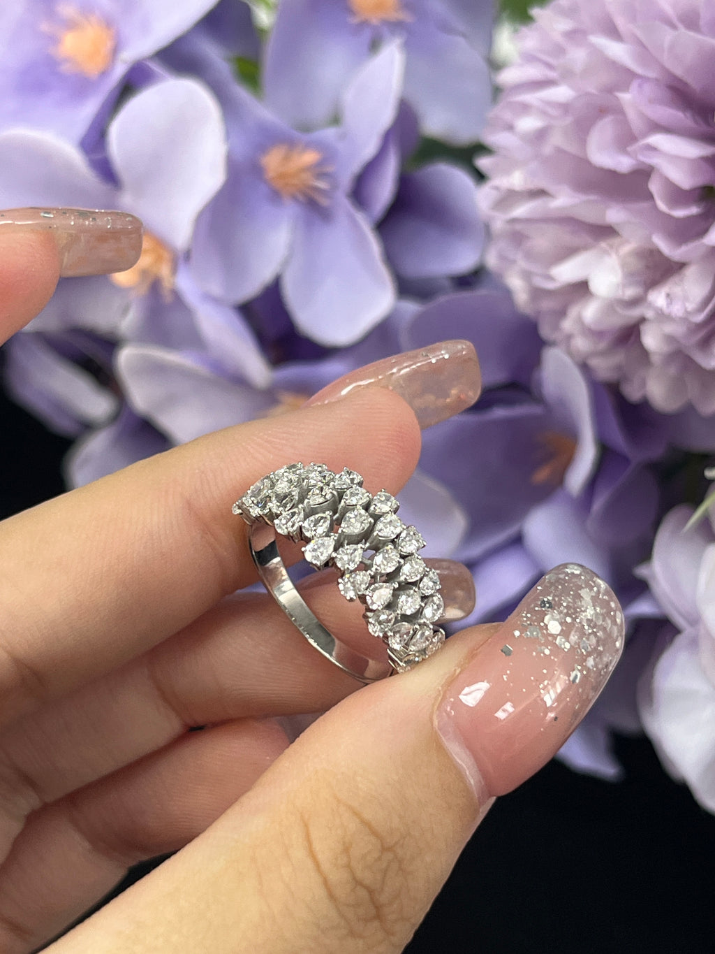 1.51 Carat Lab Diamond in 14K White Gold Ring