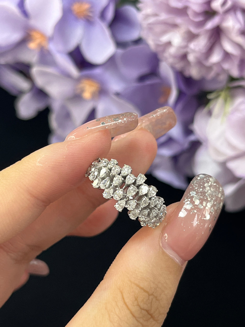1.51 Carat Lab Diamond in 14K White Gold Ring