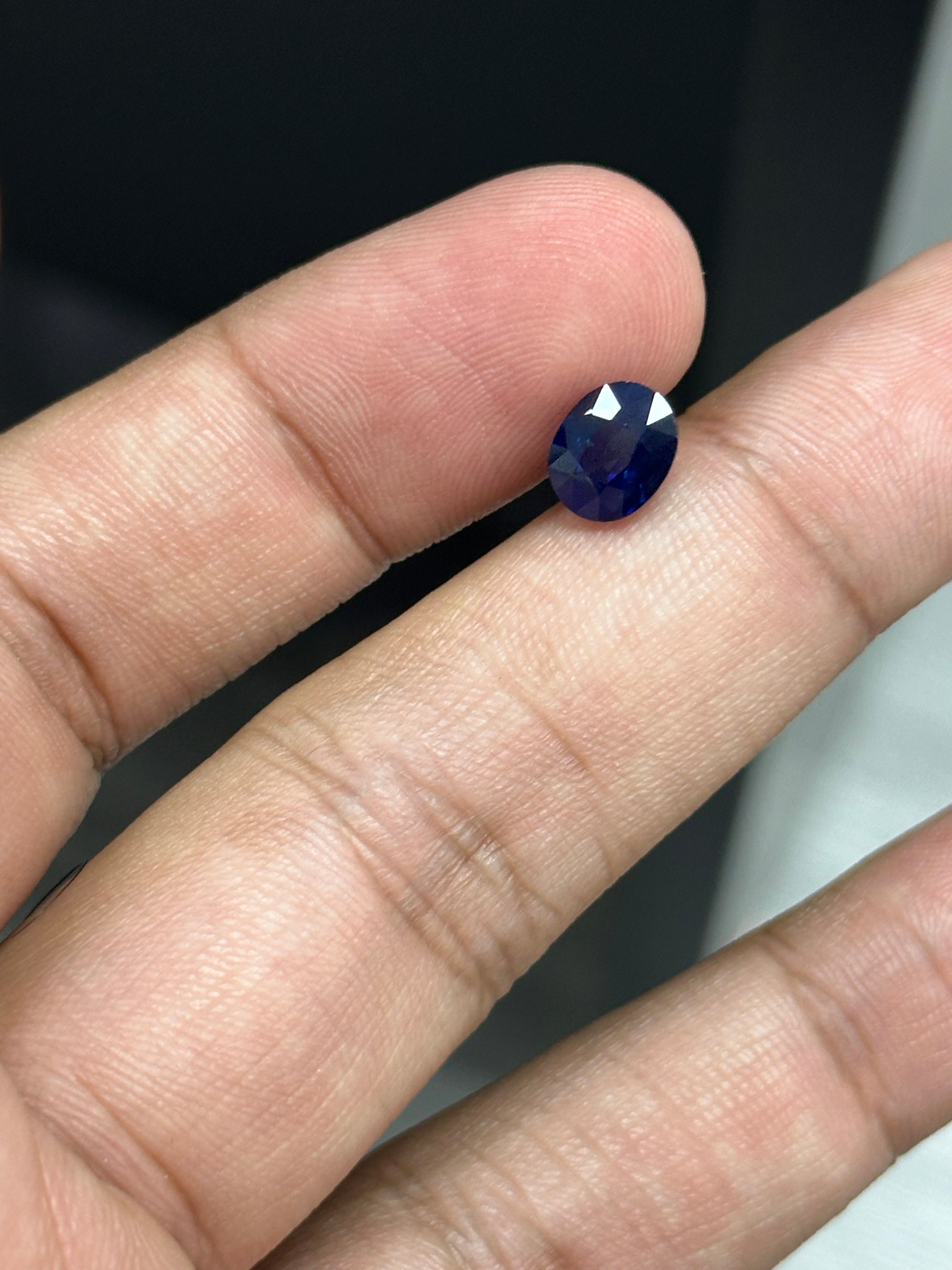 2.25 Carat Oval No-Heat Madagascar Blue Sapphire Loose stone