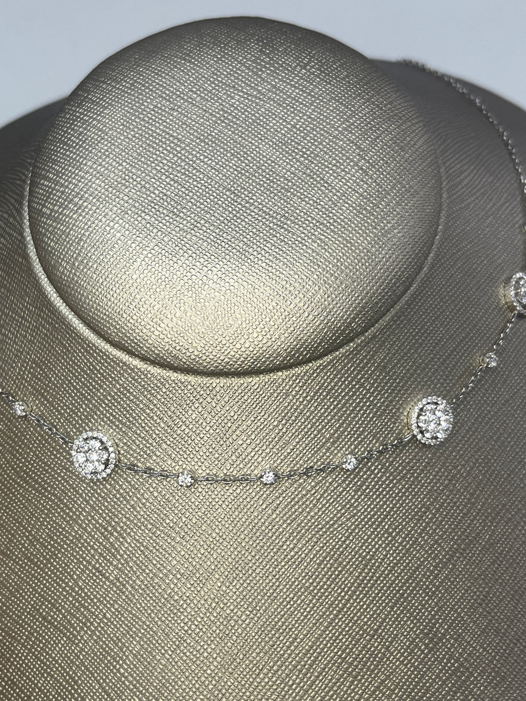 1.64  Carat Natural Diamonds in 18K WG  Necklace