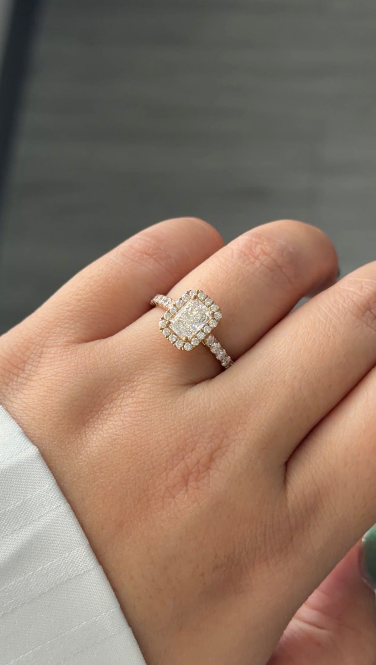 1.05 Carat Lab Diamond in 9KYG Ring