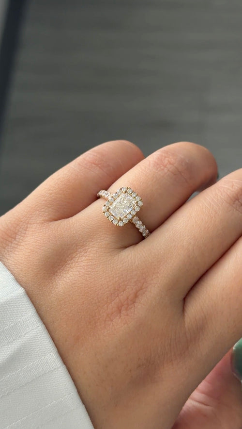 1.05 Carat Lab Diamond in 9KYG Ring