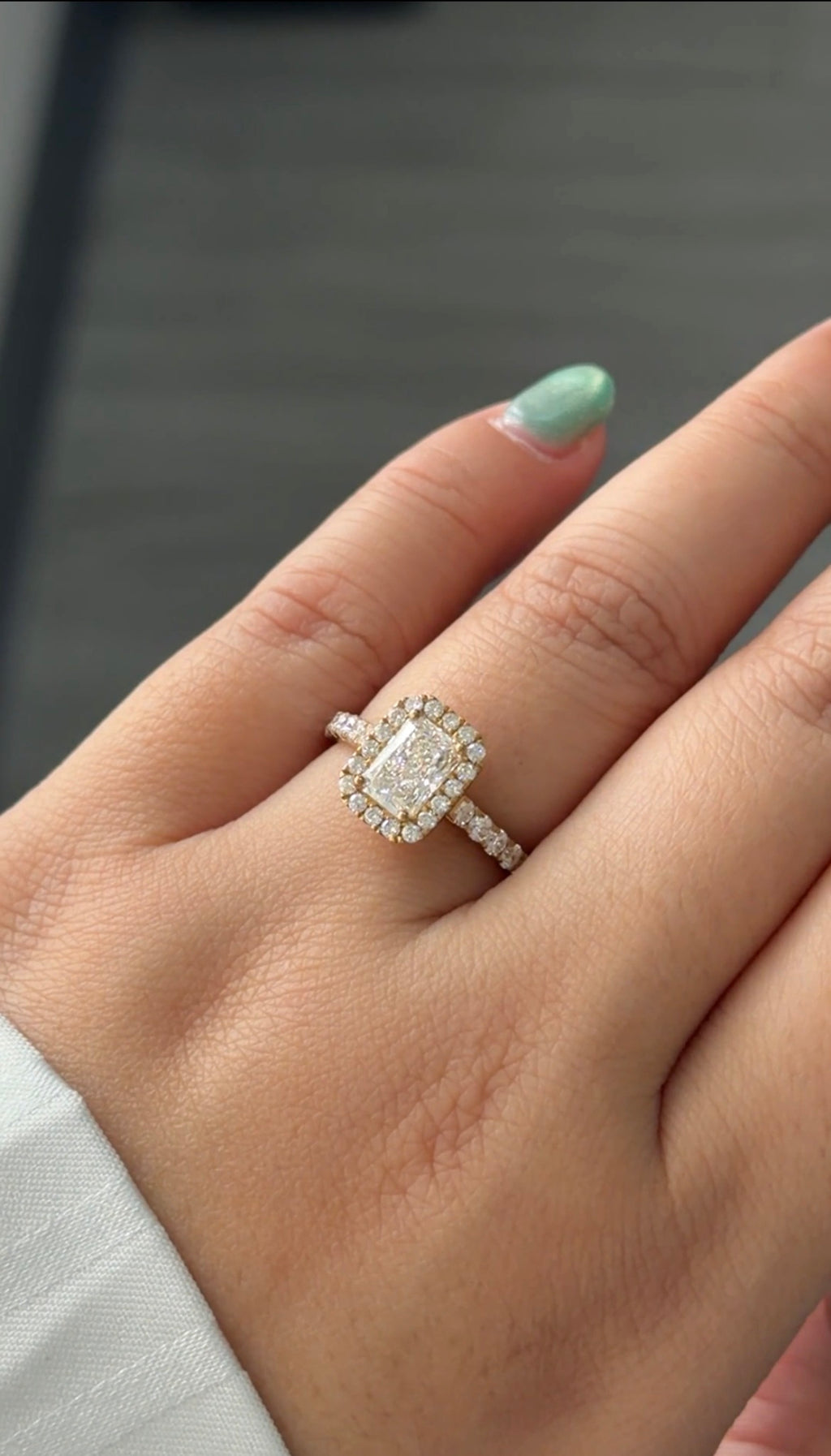1.05 Carat Lab Diamond in 9KYG Ring