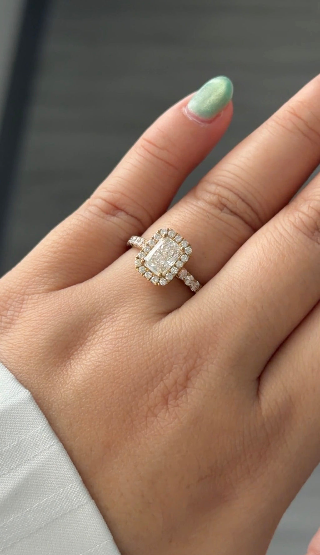 1.05 Carat Lab Diamond in 9KYG Ring