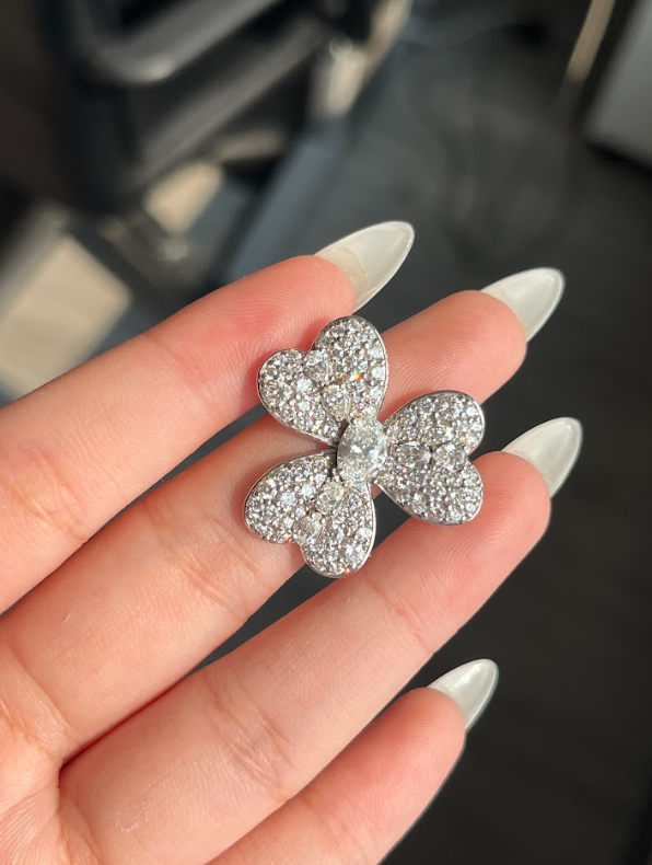 2.80 Carat Lab Grown Diamond Pendant in 14K White Gold