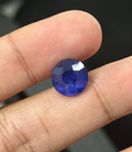 6.52 Carat Round shape heat Sapphire loose stone
