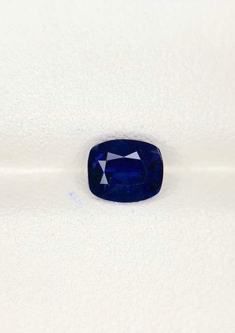 1.70 Carat Cushion cut Sri Lanka Royal Blue	Heat  Sapphire Loose stone