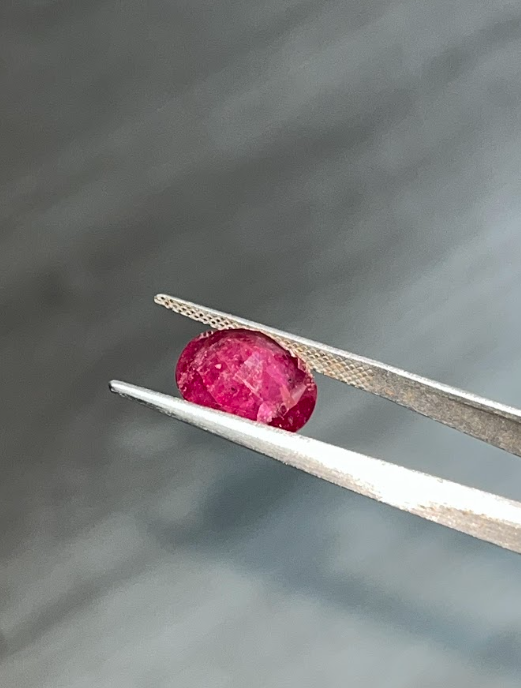 7.11 Carat Oval No-Heat Red Ruby Loose stone