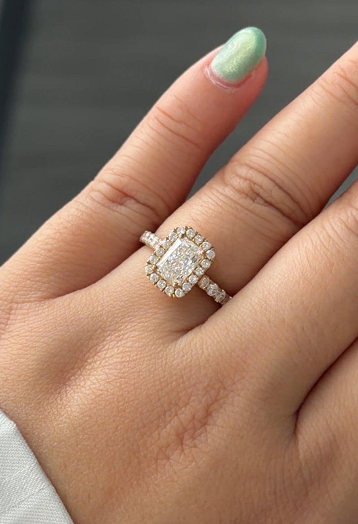 1.05 Carat Lab Diamond in 9KYG Ring
