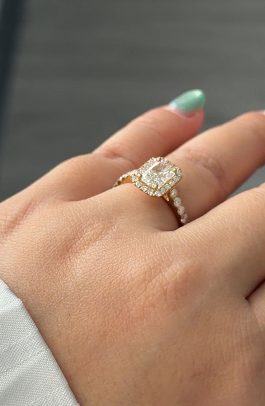 1.05 Carat Lab Diamond in 9KYG Ring