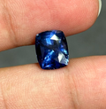 5.57 Carat Cushion cut Cornflower Blue Heat Sapphire loose stone