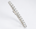 10.25 Carat Natural Diamond  in 14K WG Bracelet