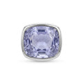 0.97 Carat Lavender Sapphire Pendant Necklace in 14K White Gold