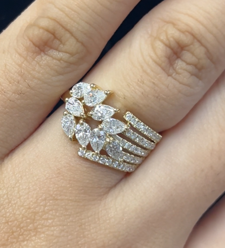 1.26 Carat Lab Diamond in 14K Yellow Gold Ring