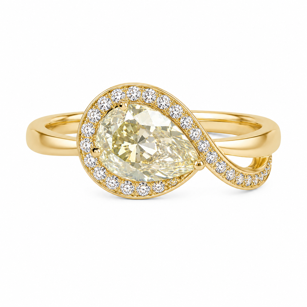 1.01 Carat Diamond 14K Yellow Gold Ring