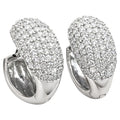 Natural 1.59 Carat Diamond Earrings in 18K White Gold