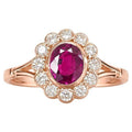 1.59 Carat Ruby 14K Pink Gold Ring