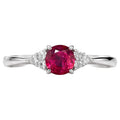 1.02 Carat Ruby PT900 ring