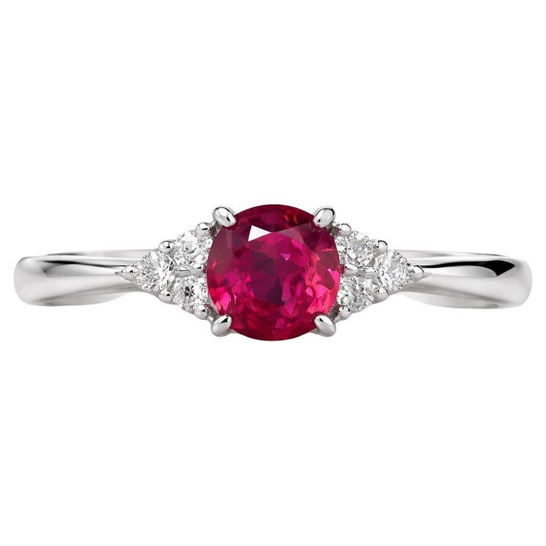1.02 Carat Ruby PT900 ring