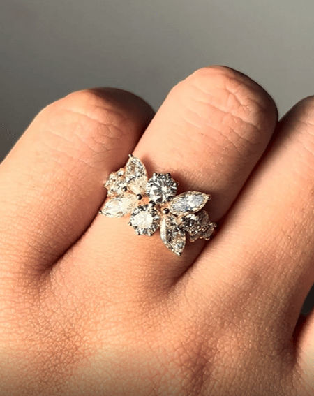 2.93 carat Lab Diamond 14K Yellow Gold ring