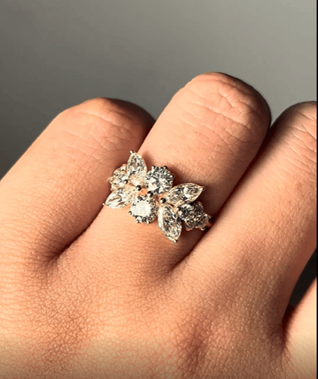2.93 carat Lab Diamond 14K Yellow Gold ring